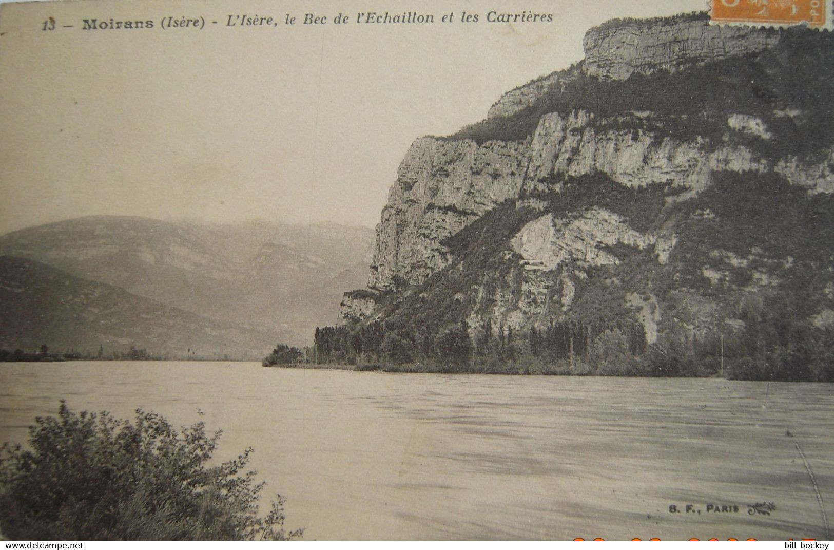 CPA Année 1921 MOIRANS Le Bec De L'Échaillon Et Les Carrières, L'Isère - Grenoble - Moirans