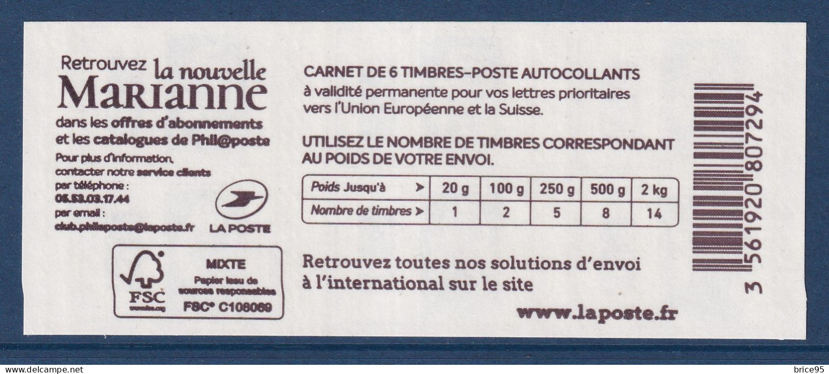 France - Carnet - YT N° 1603 C1 ** - Neuf Sans Charnière - 2018 - Modernes : 1959-...