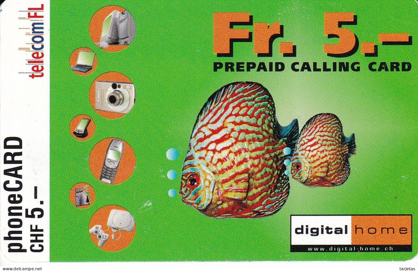 TARJETA DE SUIZA DE TELECOM FL DE UNOS PECES (PEZ-FISH) - Svizzera