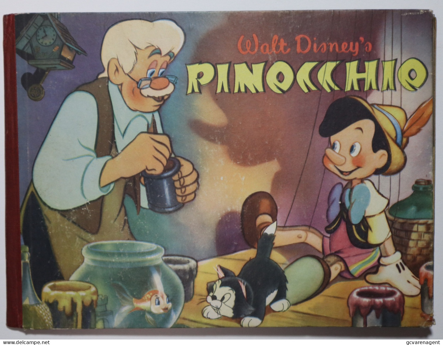 WALT DISNEY'S  PINOCCHIO    PLAKBOEK  - ZIE BESCHRIJF EN     ZIE AFBEELDINGEN - Jeugd