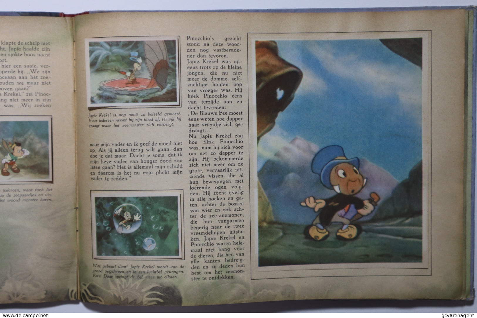 WALT DISNEY'S  PINOCCHIO    PLAKBOEK  - ZIE BESCHRIJF EN     ZIE AFBEELDINGEN - Kids