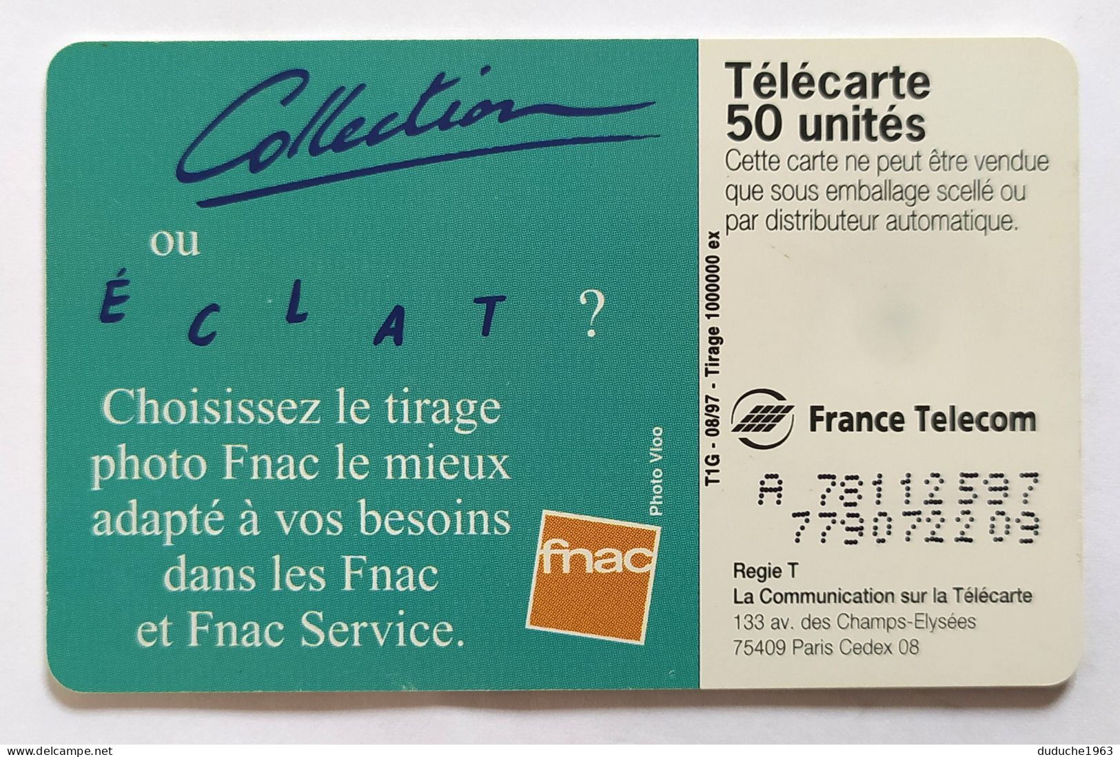 Télécarte France - FNAC - Non Classés