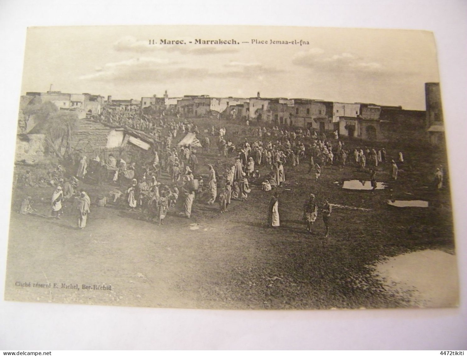 CPA - Afrique - Maroc - Marrakech - Place Jemaa El Fna - 1910 - SUP (HT 45) - Marrakech