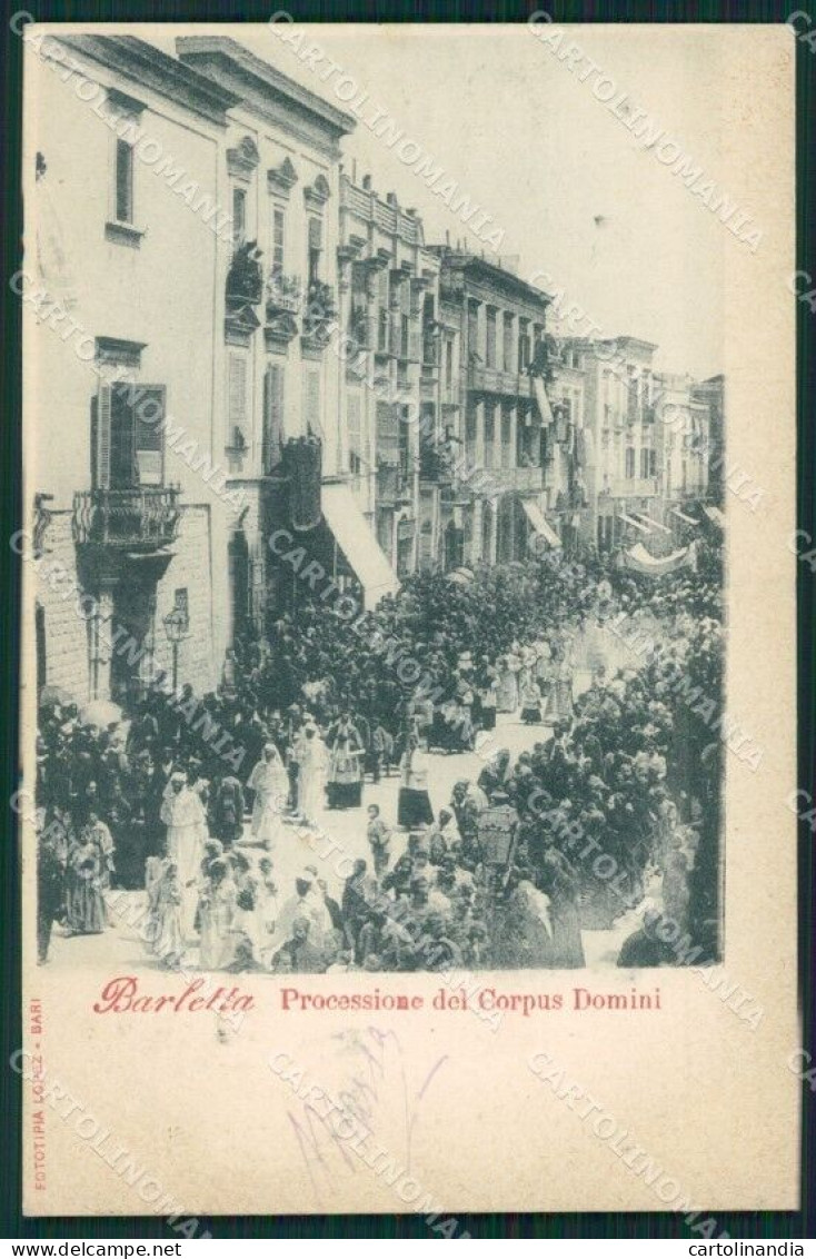 Bari Barletta Processione Lopez Cartolina XB3360 - Bari
