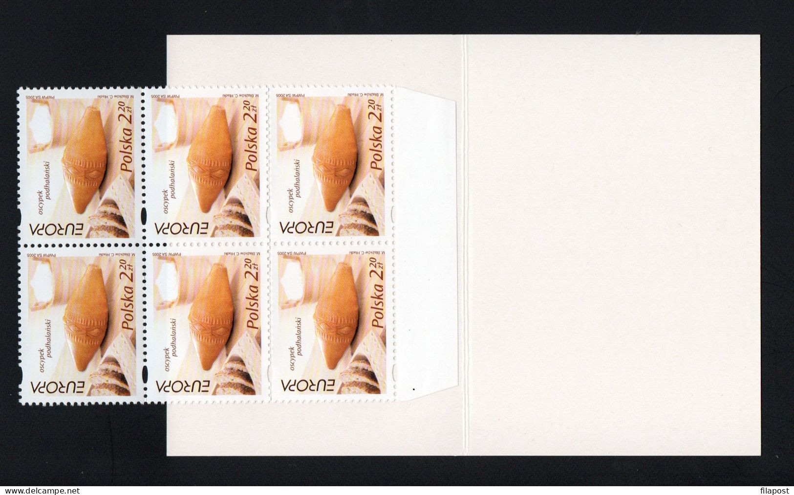 Poland 2005 Mi 4183 Europa - CEPT, Oscypek Cheese, Karpaty Mountain Traditional Food Booklet Set Of 6 Stamps MNH** - 2005