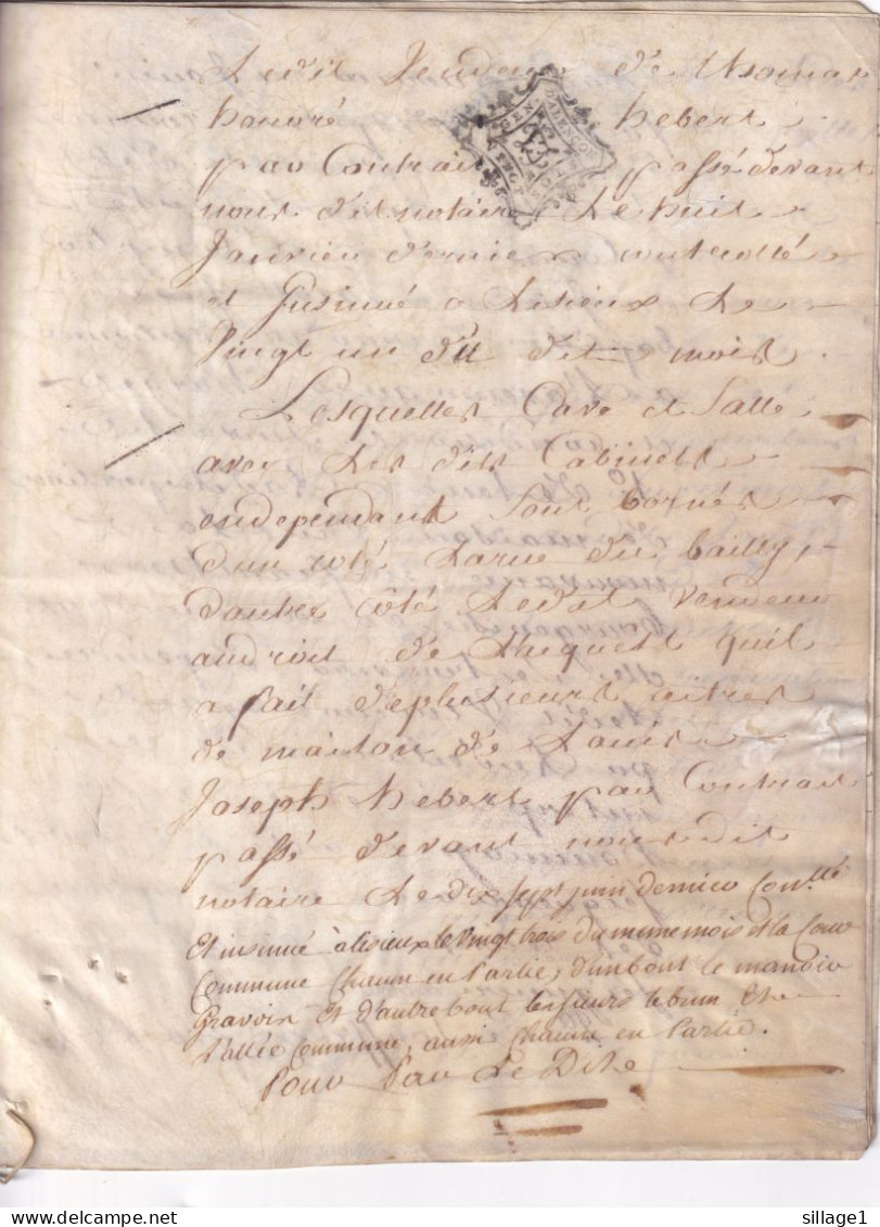 Gen. D'Alençon (Orne 61) Parchemin Du 18e Siècle - Document Velin - Manuscrit De 12 Pages Du 3 Juillet 1780 Vente - Manuscripts