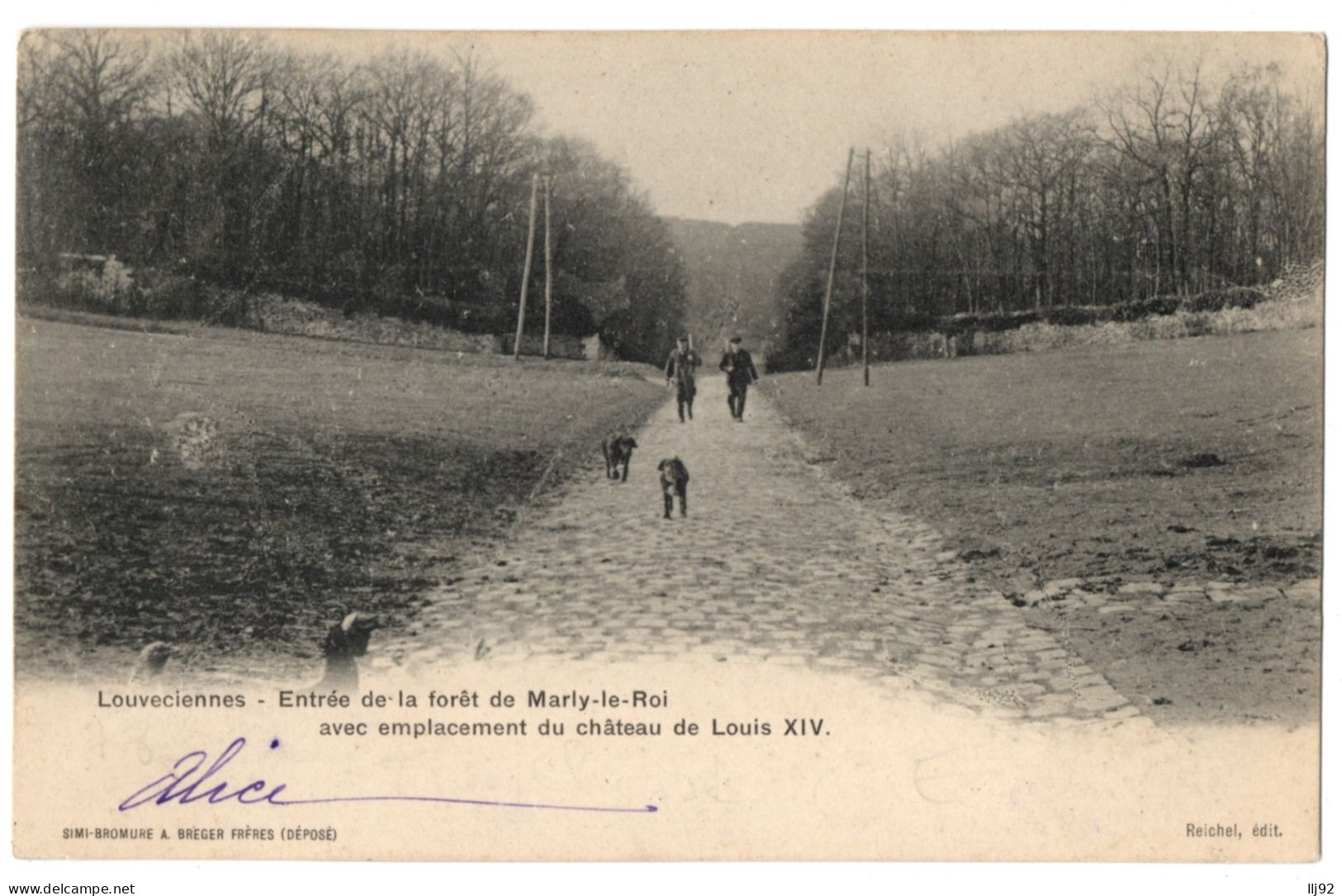 CPA 78 - LOUVECIENNES (Yvelines) - Entrée De La Forêt De Marly Le Roi Avec Emplacement Du Château De Louis XIV - Louveciennes