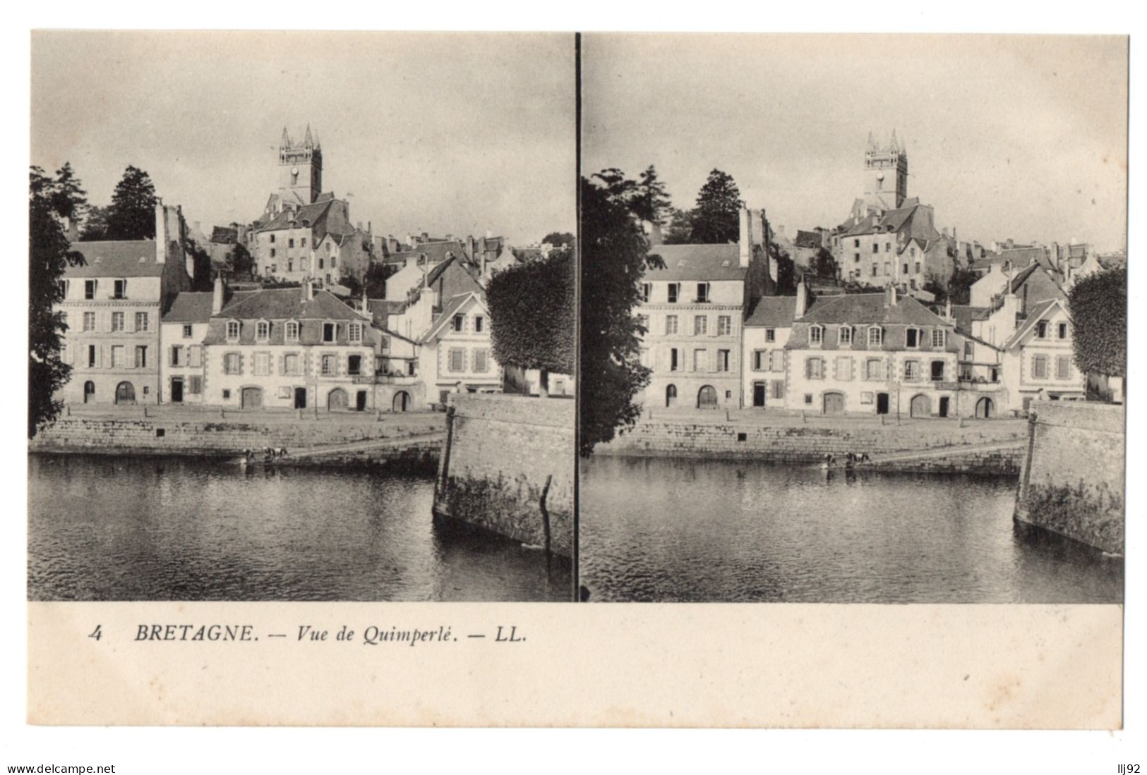 CPA  Stéréoscopique - 29 - QUIMPERLE (Finistère) - 4. Vue De Quimperlé - LL - Estereoscópicas