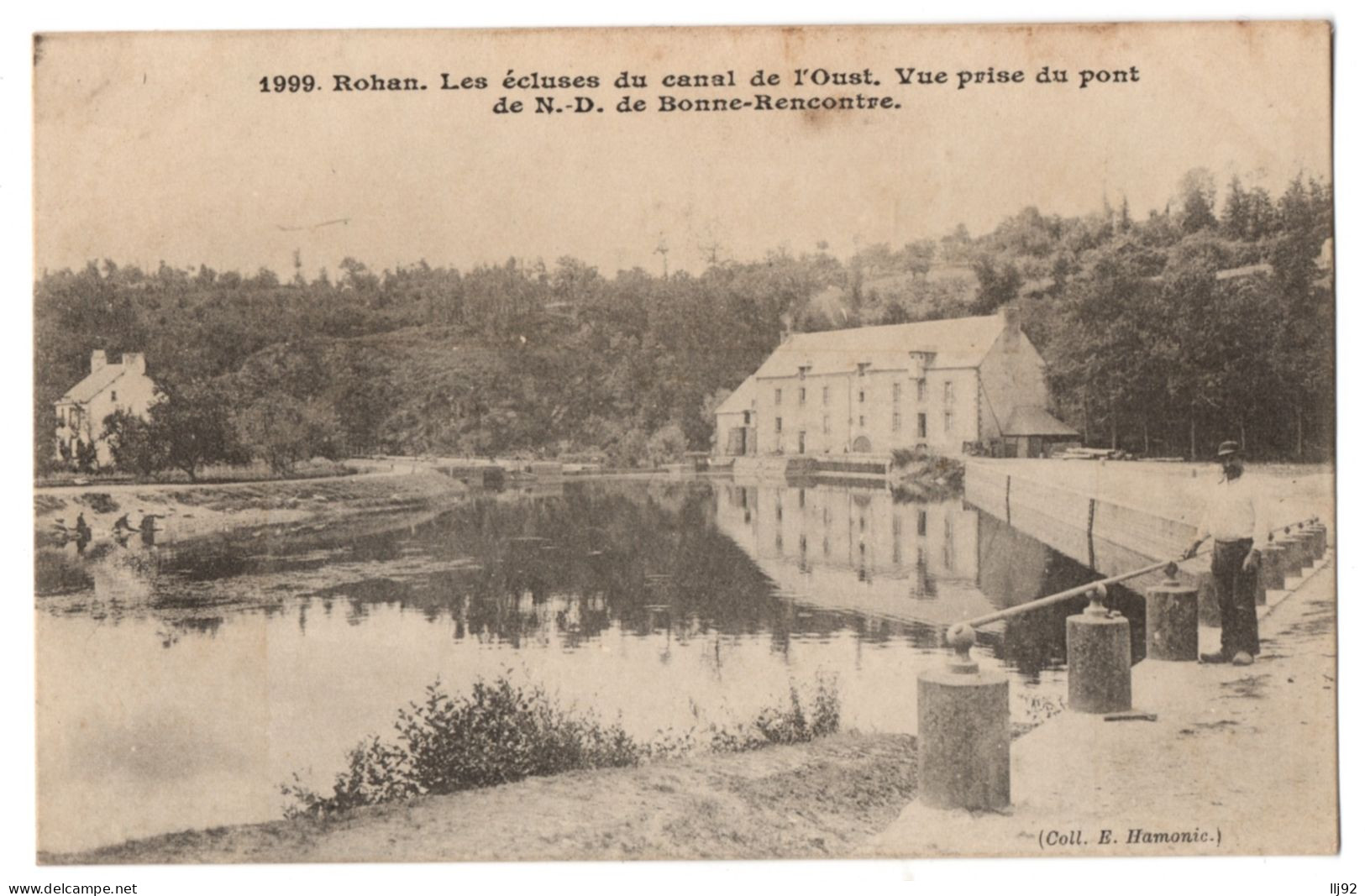 CPA 56 - ROHAN (Morbihan) - 1999. Les Ecluses Du Canal De L'Oust. Vue Prise Du Pont - Ed. Hamonic - Rohan