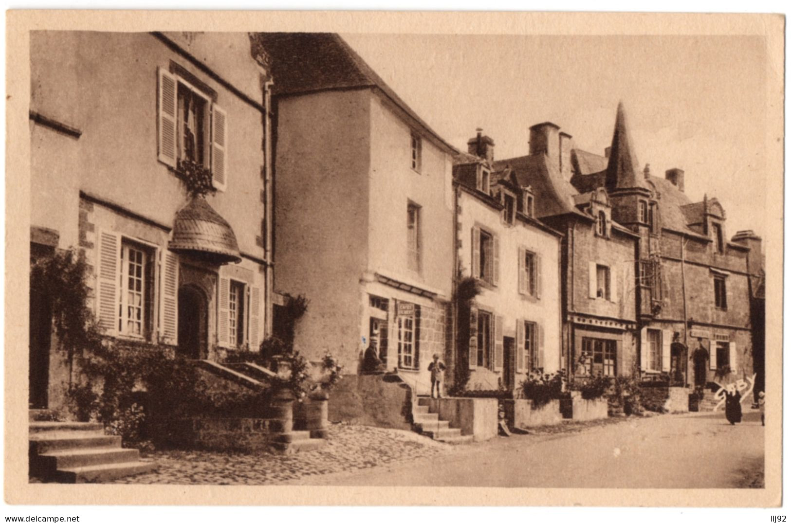 CPA 56 - ROCHEFORT EN TERRE (Morbihan) - 56. Rue Du Porche - Ed. Artaud - Rochefort En Terre