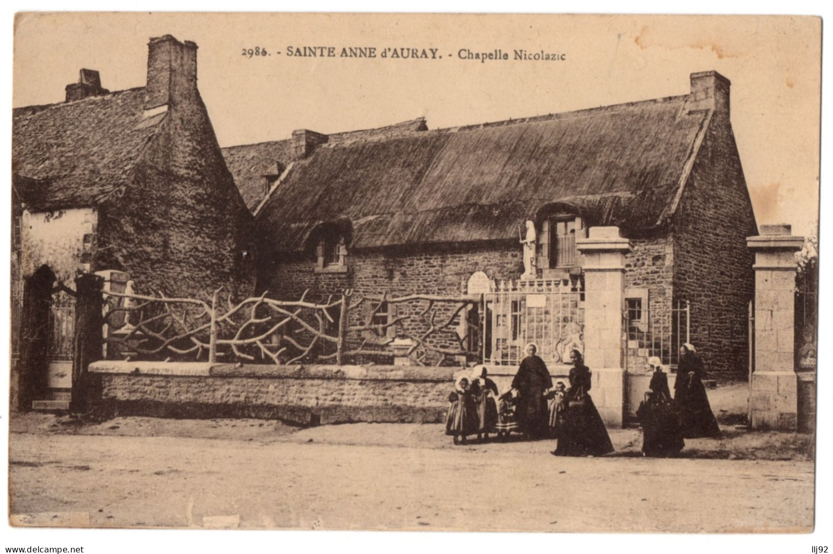 CPA 56 - SAINTE ANNE D'AURAY (Morbihan) - 2986. Chapelle Nicolazic (animée) - Ed. Laurent Nel - Sainte Anne D'Auray