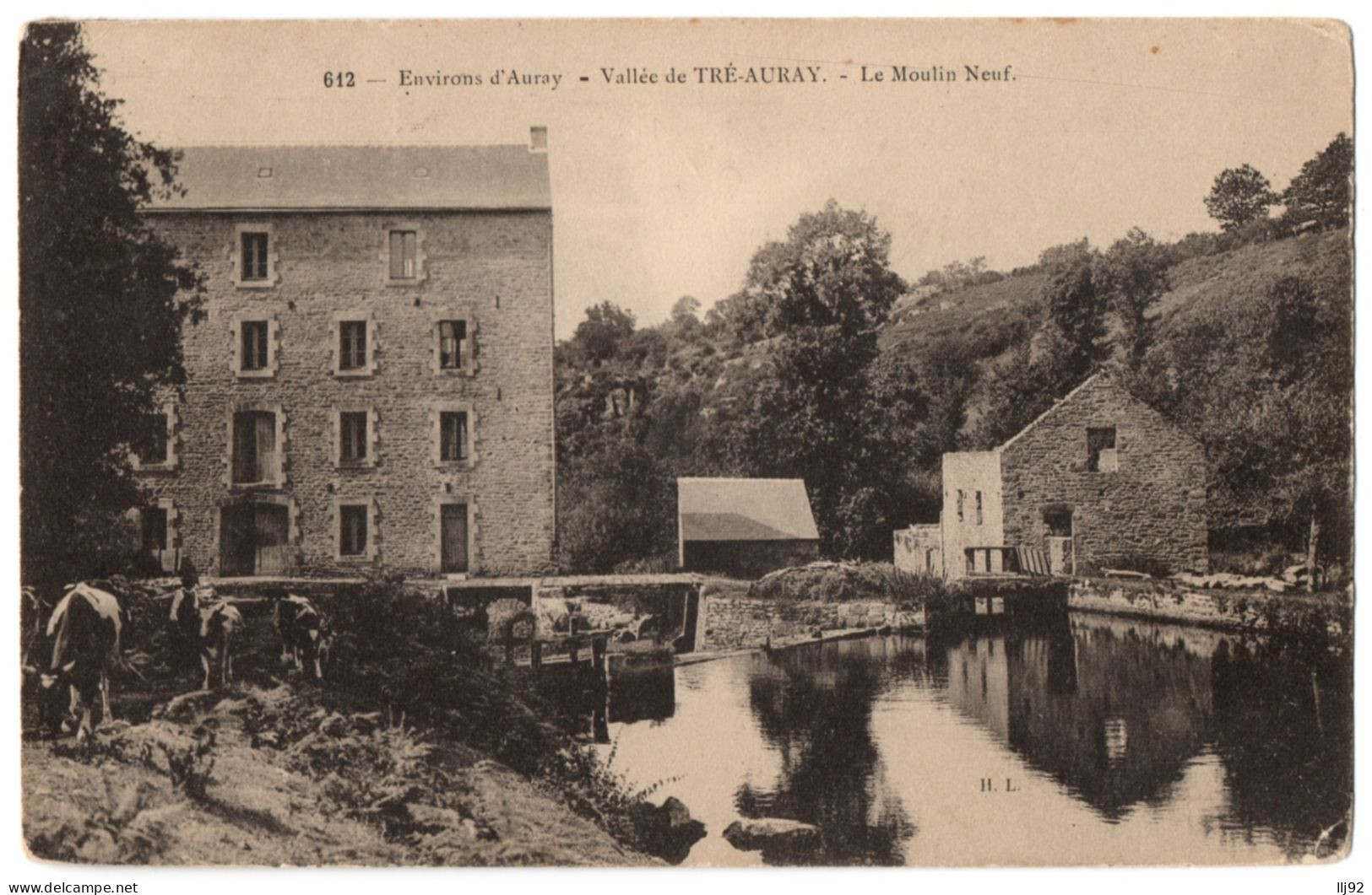 CPA 56 - Vallée De TRE-AURAY (Morbihan) - 612. Le Moulin Neuf - Ed. H. Laurent - Auray