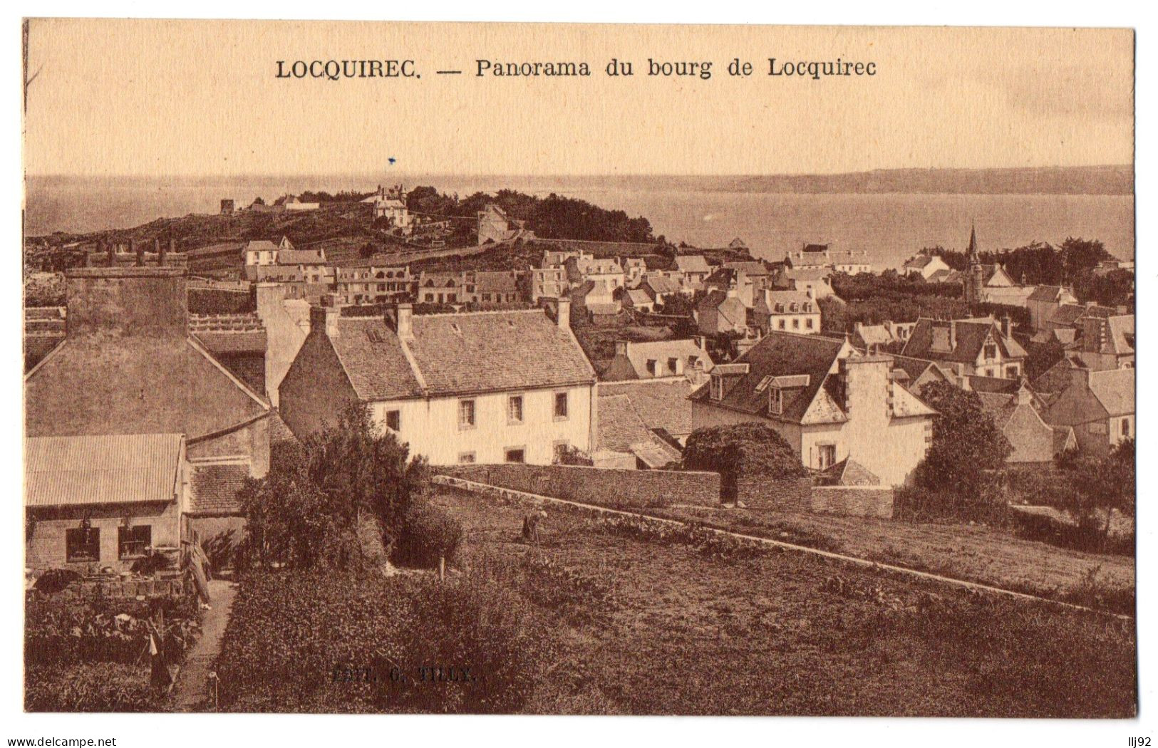 CPA 29 - LOCQUIREC (Finistère) - Panorama Du Bourg De Locquirec - Locquirec