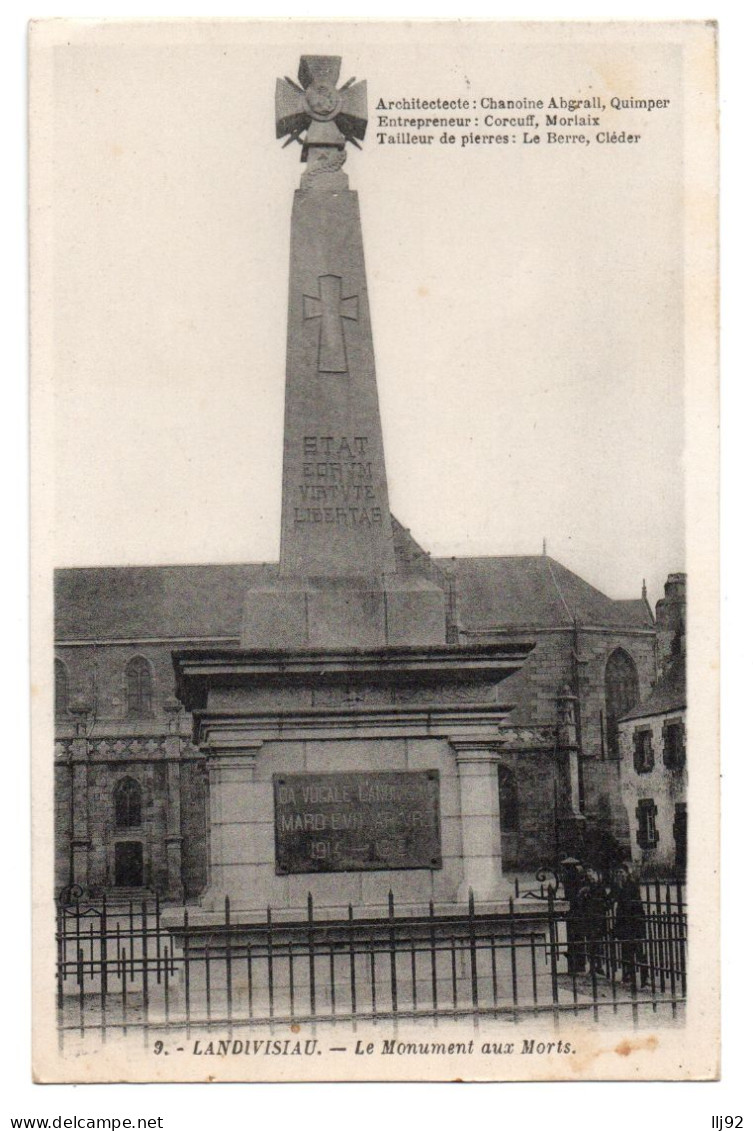 CPA 29 - LANDIVISIAU (Finistère) - 9. Le Monument Aux Morts - Landivisiau