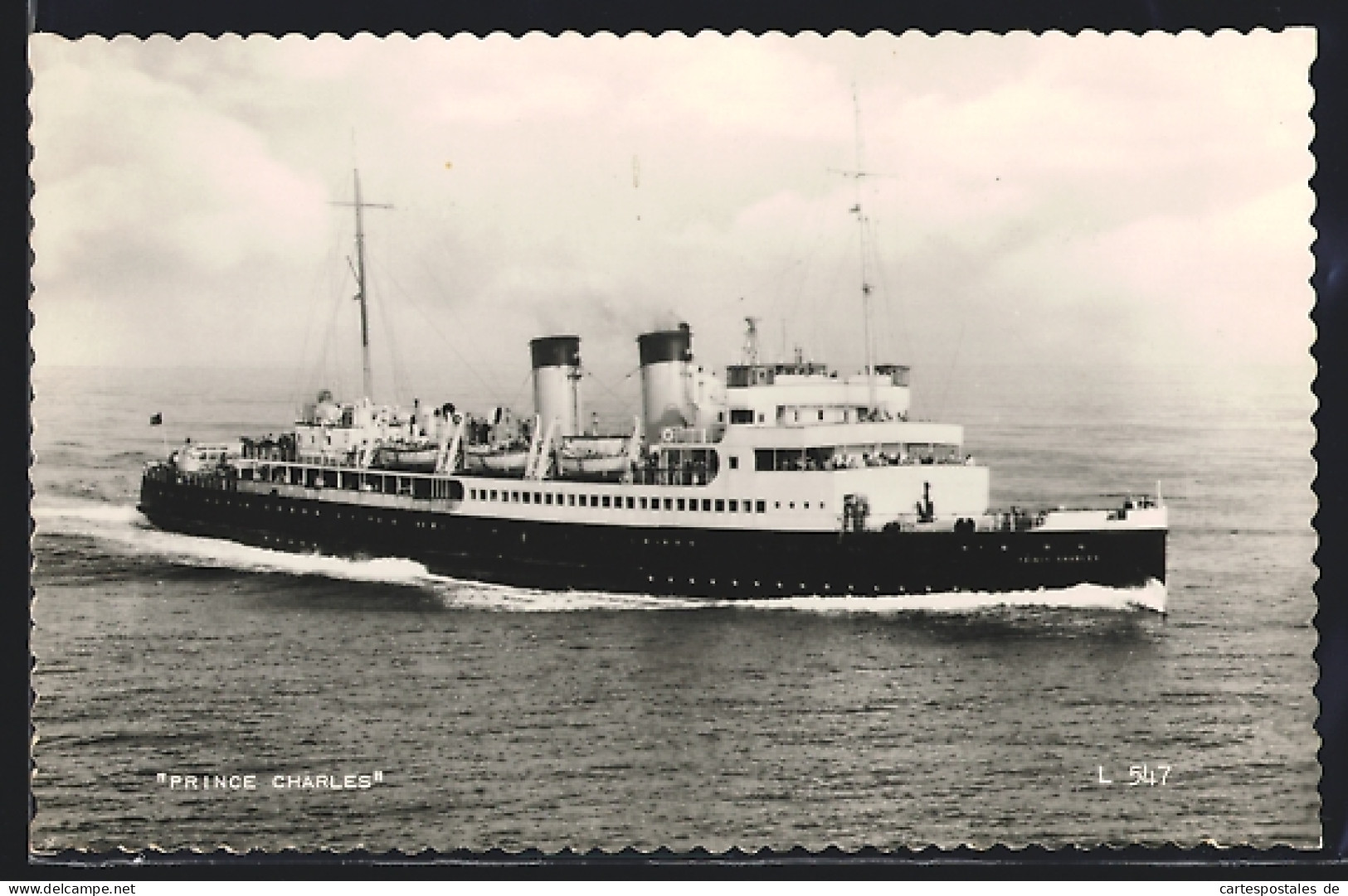 AK Passagierschiff Prince Charles In Voller Fahrt  - Steamers