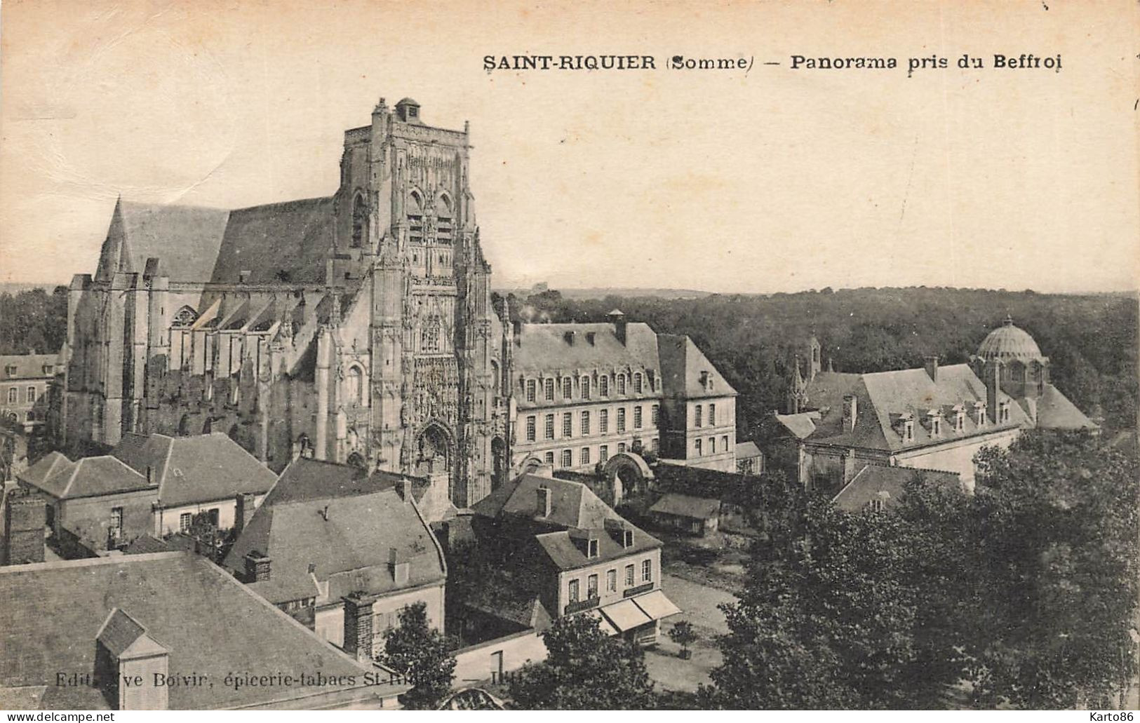 St Riquier * Panorama De La Ville , Pris Du Beffroi - Saint Riquier