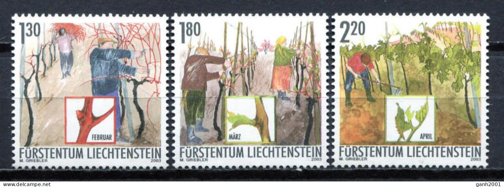 Liechtenstein 2003 / Wine Making Vineyards MNH Vi&ntilde;edos Vi&ntilde;as Vino / Jc32  34-5 - Landbouw