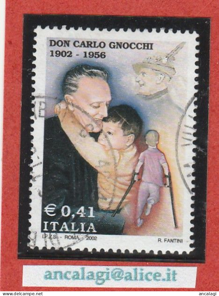 USATI ITALIA 2002 - Ref.0887 "DON CARLO GNOCCHI" 1 Val. - - 2001-10: Gebraucht