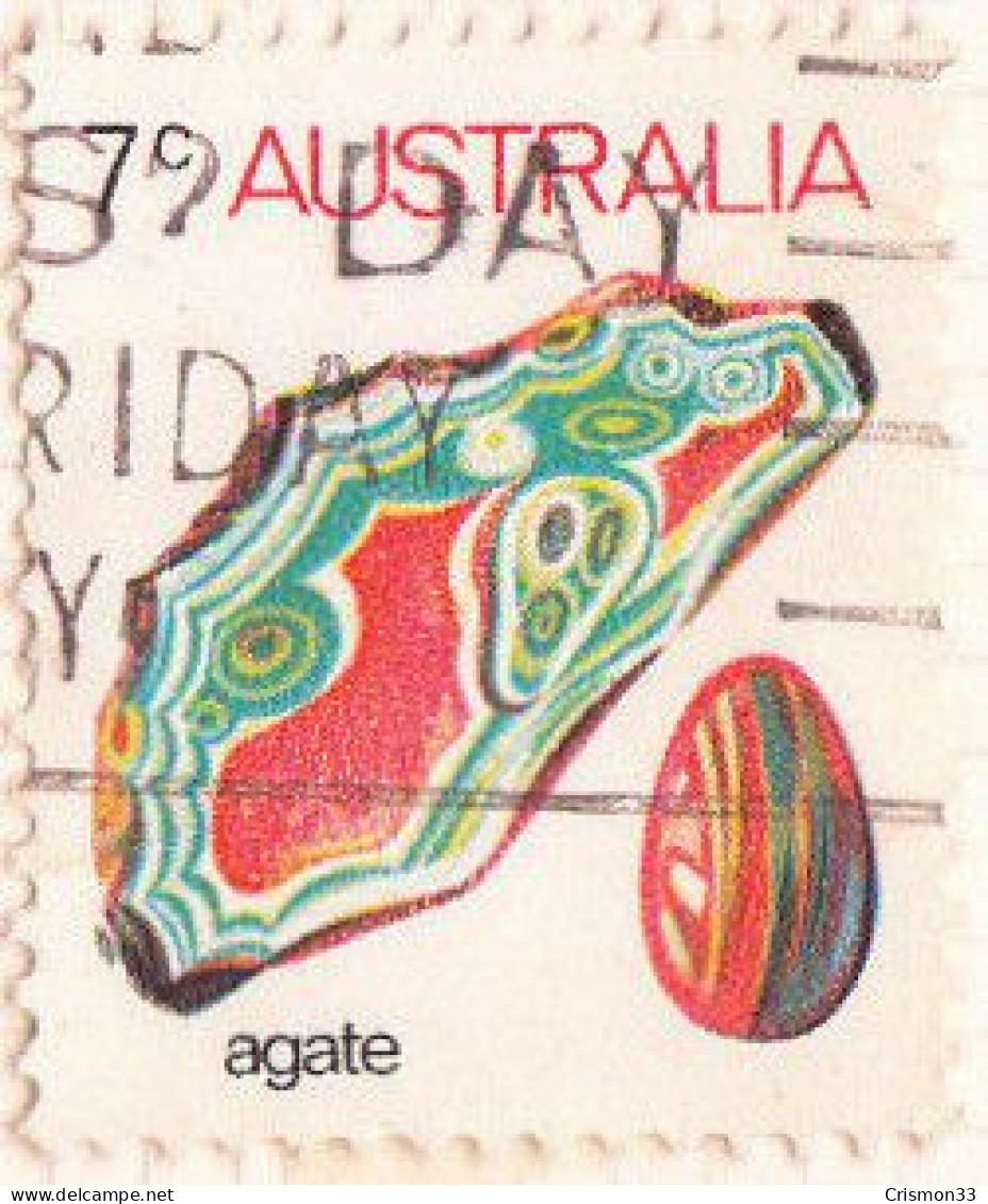 1973 - AUSTRALIA - MINERALES - AGATA - YVERT 504 - Other & Unclassified