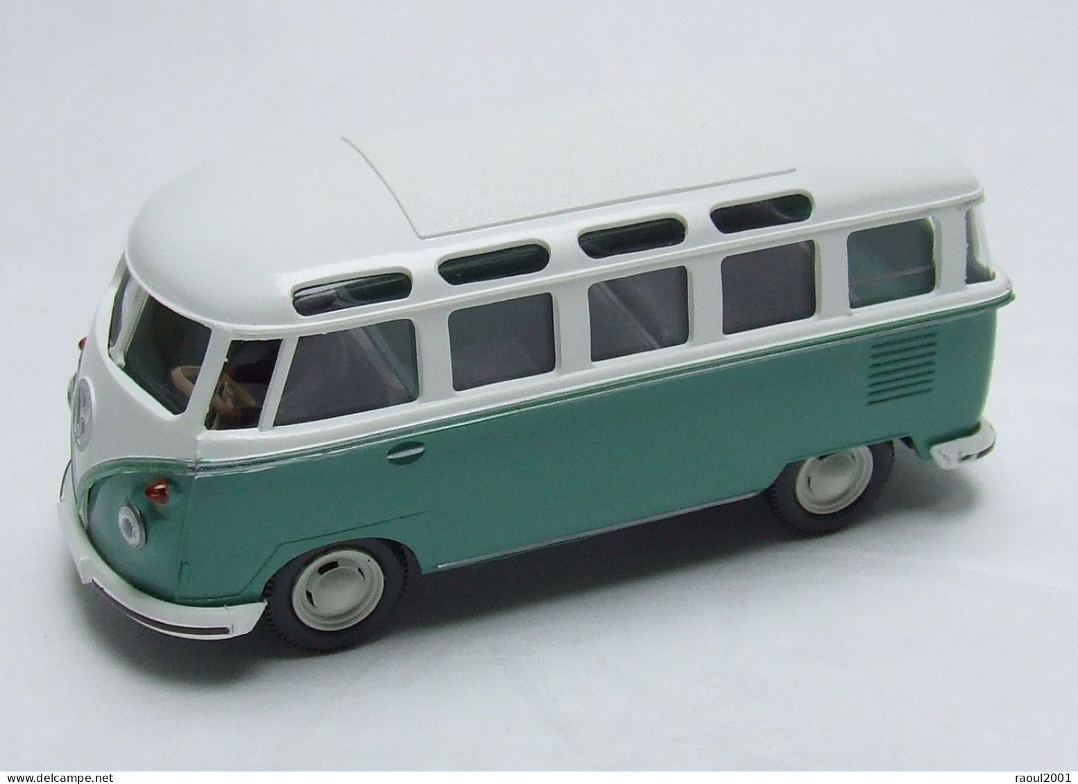 Auto Automobile Voiture Miniature WIKING Germany 1:40 Boîte VOLKSWAGEN VW Bus Samba Combi Split Bulli Transporter - Antikspielzeug