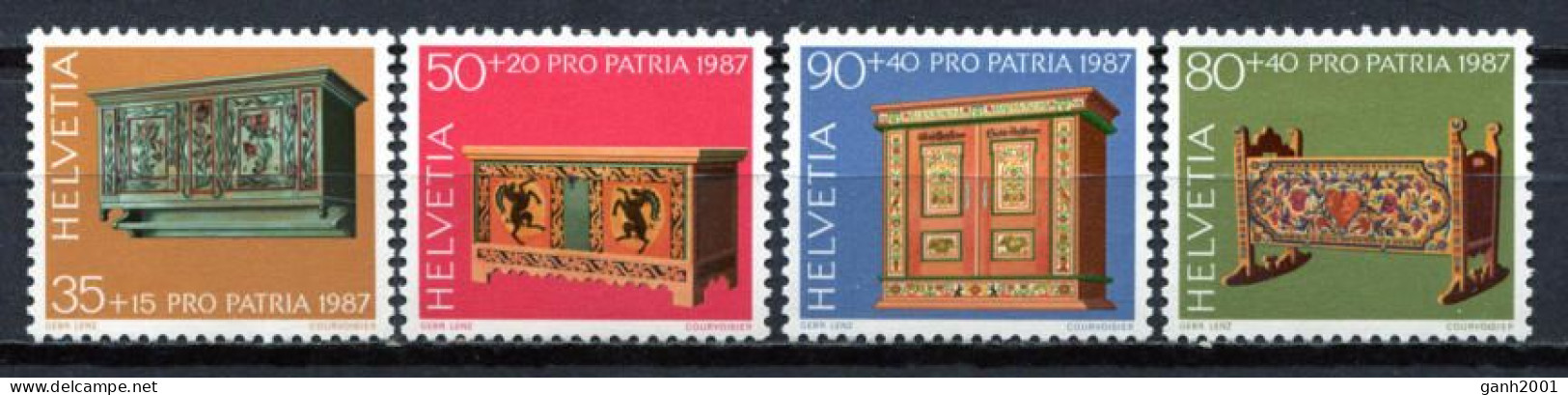 Switzerland 1987 Suiza / Pro Patria Furniture MNH Muebles / Jc22  34-5 - Unused Stamps