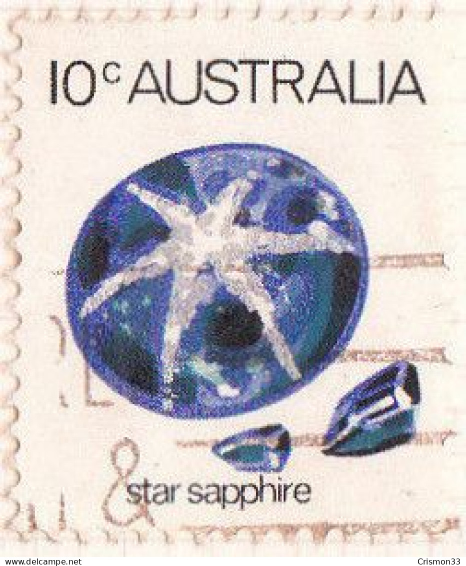 1974 - AUSTRALIA - MINERALES - ZAFIRO ESTRELLA - YVERT 546 - Sonstige & Ohne Zuordnung