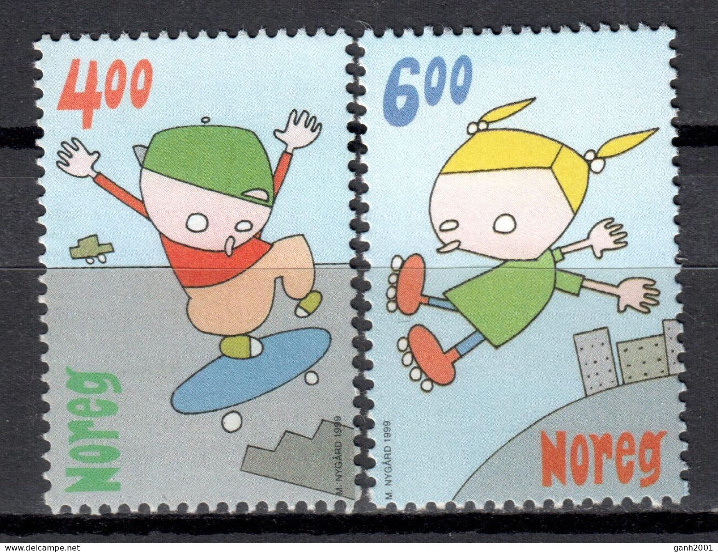 Norway 1999 Noruega / Children's Games MNH Juegos Infantiles Kinderspiele / Im27  34-6 - Andere & Zonder Classificatie