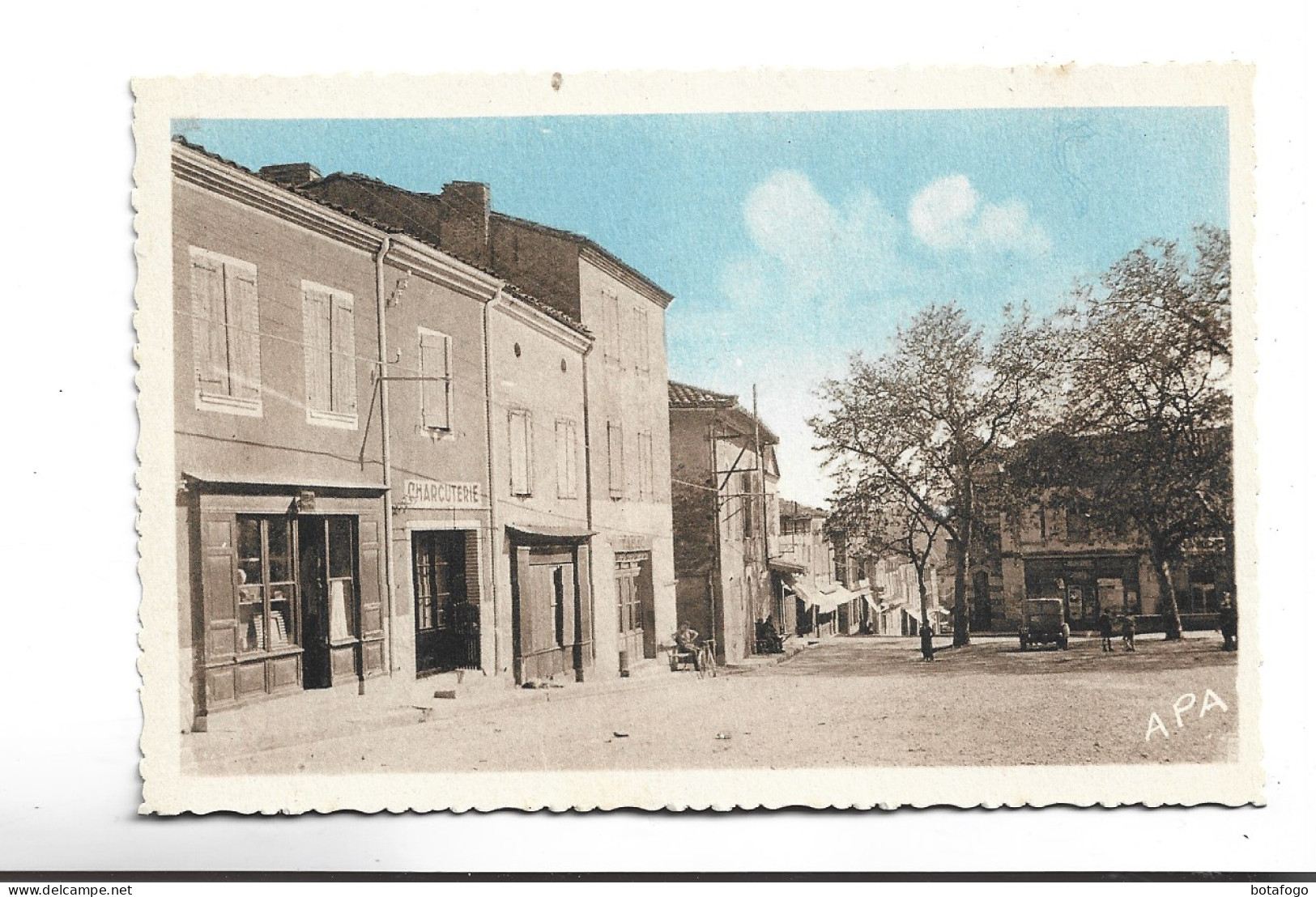 CPA DPT 82 MONTCLAR DE QUERCY, PLACE DU MARCHE - Montclar De Quercy