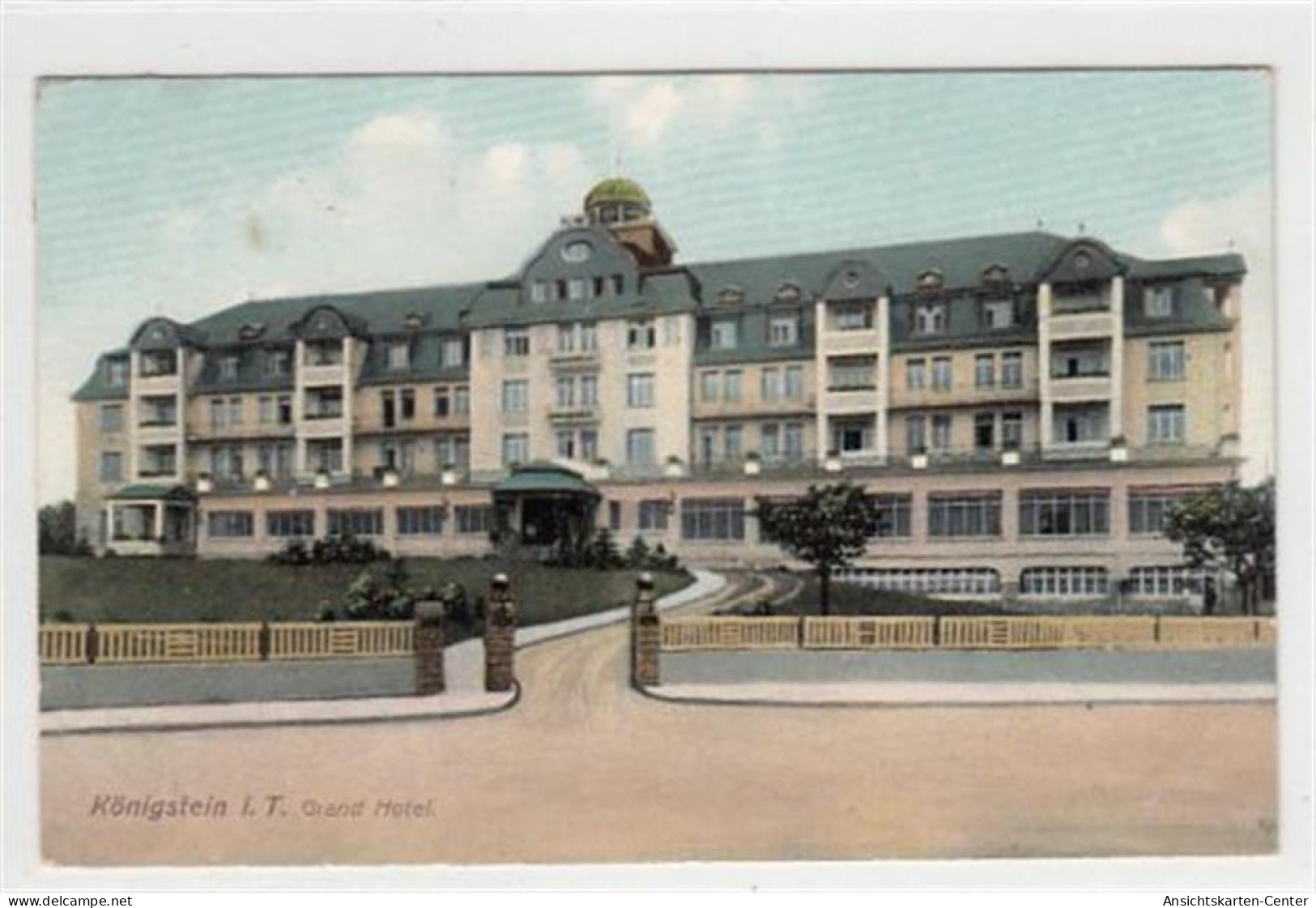 39093804 - Koenigstein Im Taunus. Grand Hotel Gelaufen, 1908. Leicht Fleckig, Ecken Mit Albumabdruecken, Sonst Gut Erha - Koenigstein