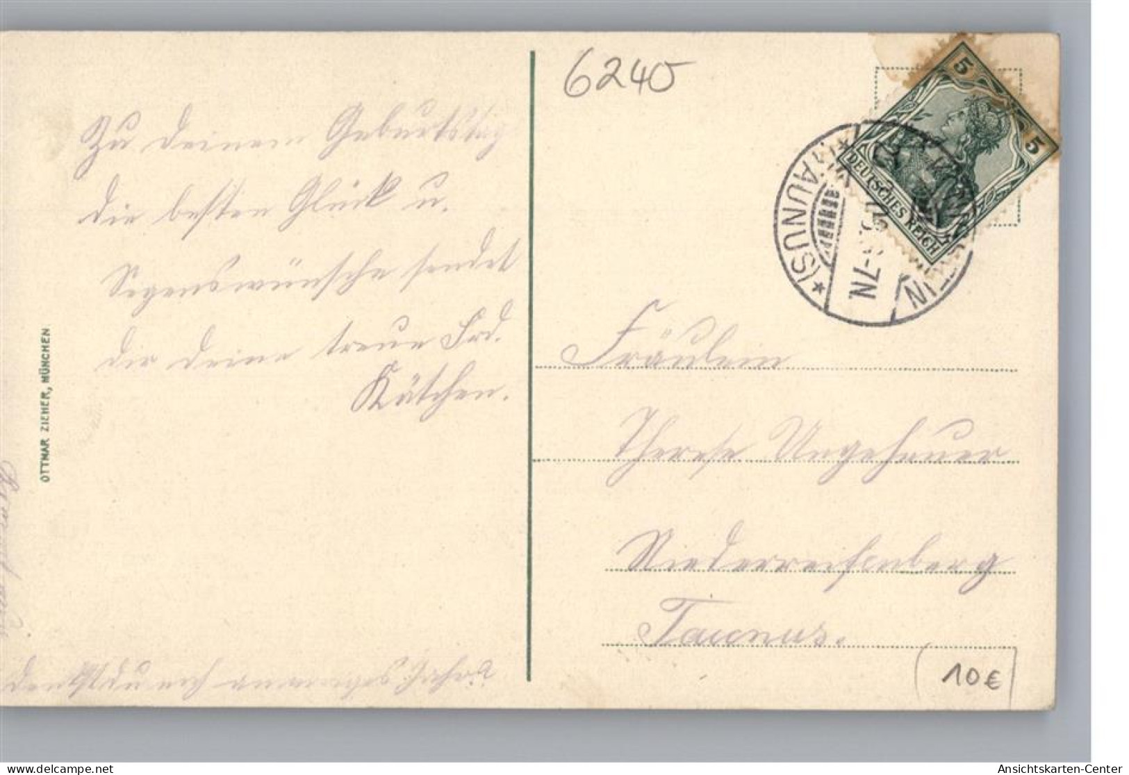 39093804 - Koenigstein Im Taunus. Grand Hotel Gelaufen, 1908. Leicht Fleckig, Ecken Mit Albumabdruecken, Sonst Gut Erha - Koenigstein