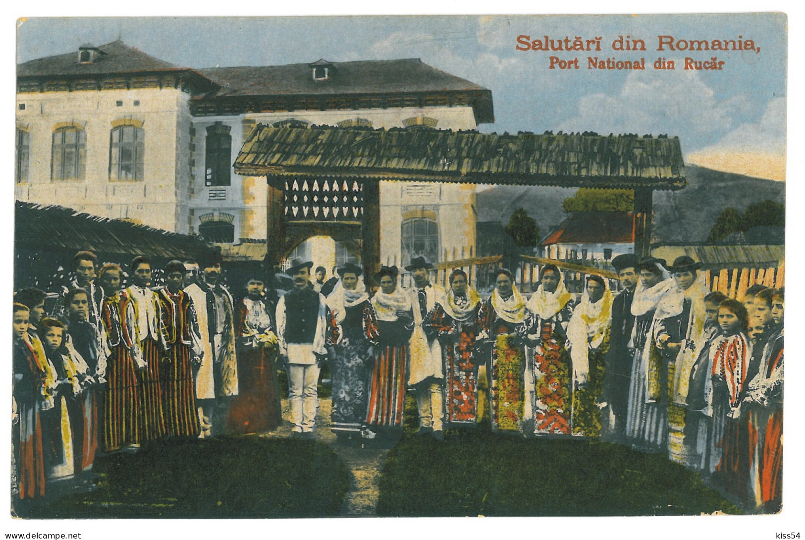RO 45 - 22643 RUCAR, Brasov, ETHNIC, Romania - Old Postcard, CENSOR - Used - 1917 - Roemenië
