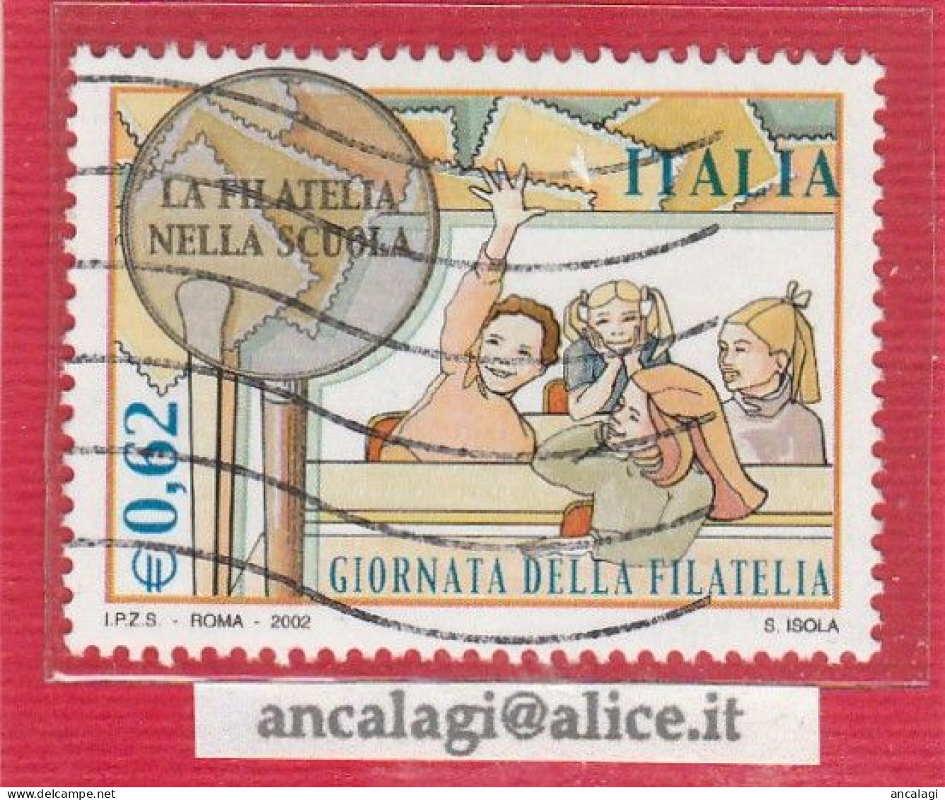 USATI ITALIA 2002 - Ref.0890 "GIORNATA DELLA FILATELIA" 1 Val. - - 2001-10: Used