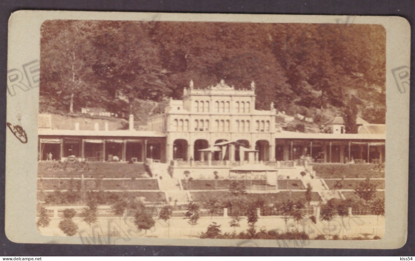 RO 45 - 24878 Baile HERCULANE, Caras-Severin, Hotelul Bailor, Romania ( 10/6 Cm ) - CDV Old Photocard - 1871 - Lugares