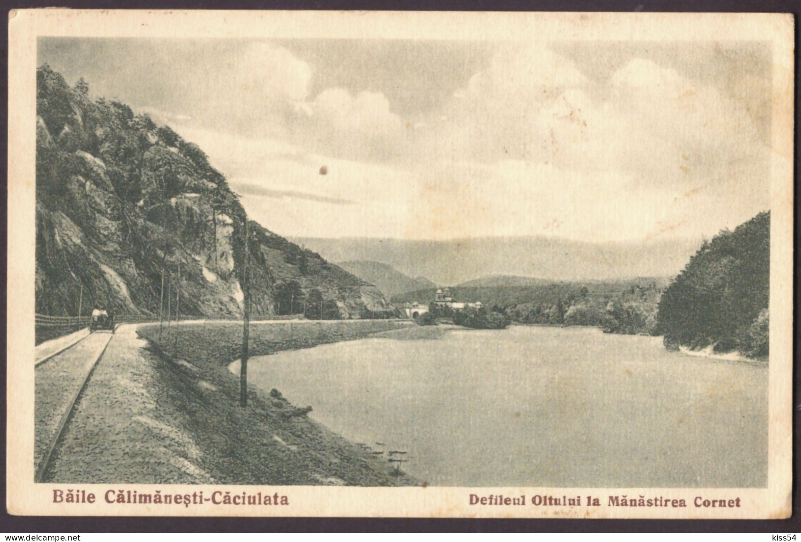 RO 45 - 24959 CALIMANESTI, Valcea, Defileul Oltului, Drezina Pe Calea Ferata, Romania - Old Postcard - Used - 1937 - Roemenië