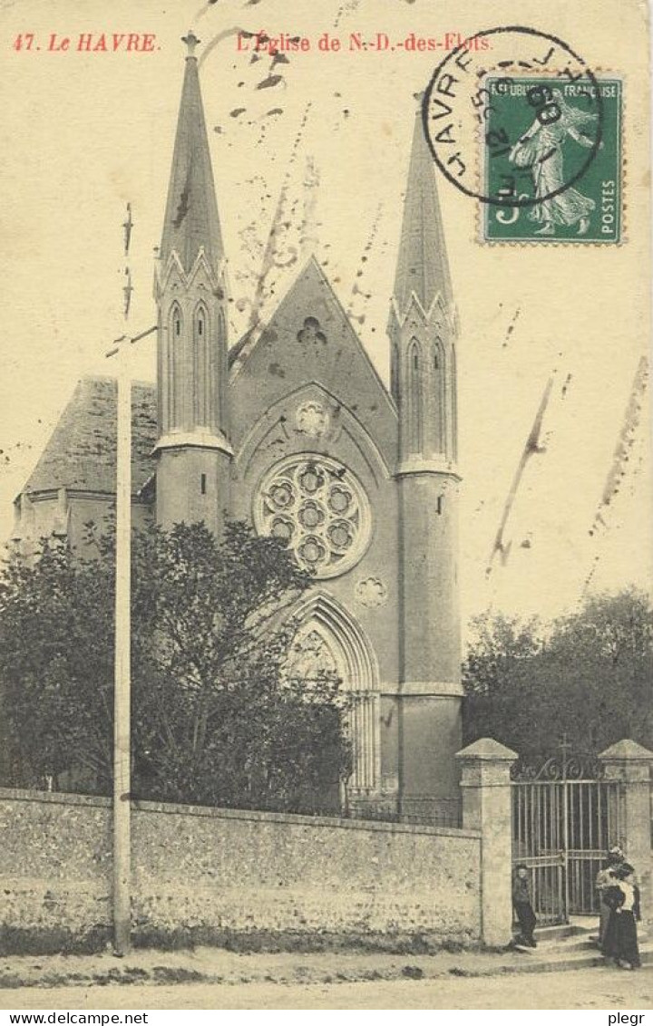 0-76351 01 43+16 - LE HAVRE - L'EGLISE DE ND DES FLOTS - Non Classés