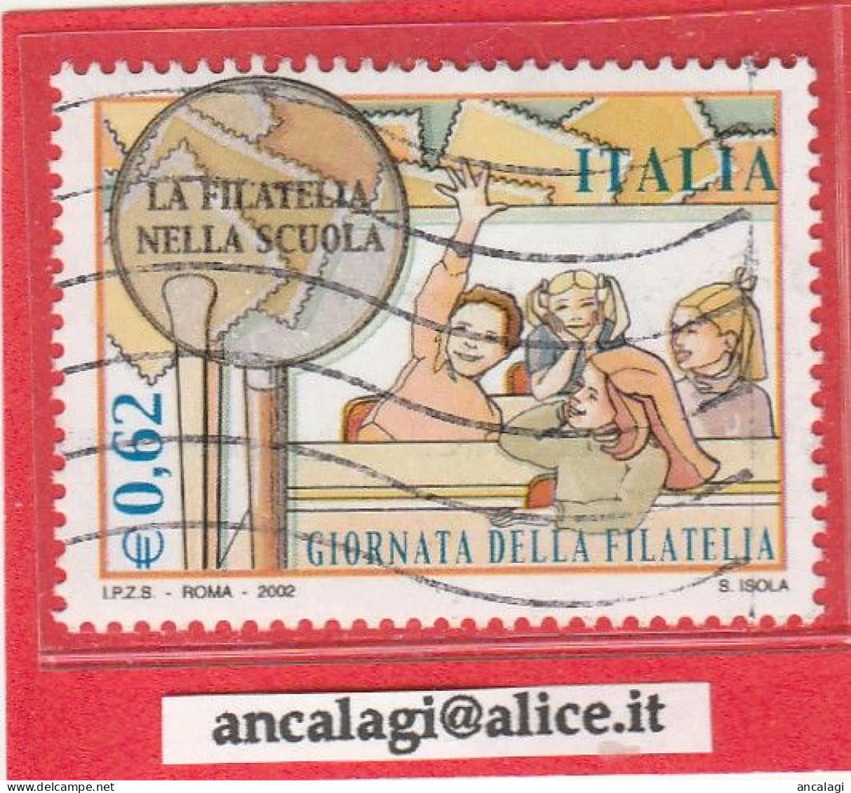 USATI ITALIA 2002 - Ref.0890A "GIORNATA DELLA FILATELIA" 1 Val. - - 2001-10: Used