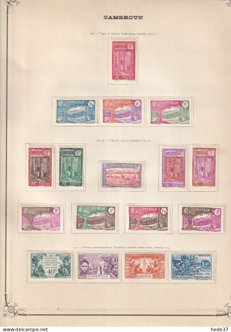 Cameroun - Collection - Neufs Sans Gomme - B/TB - Unused Stamps