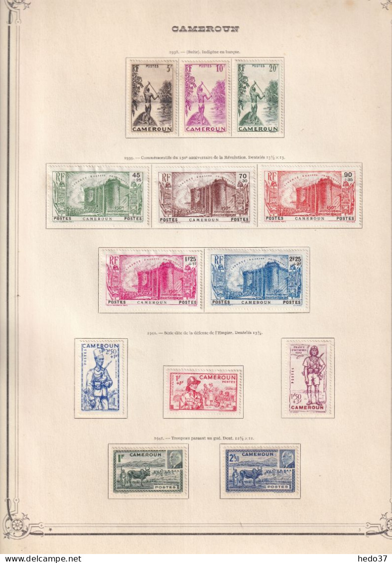 Cameroun - Collection - Neufs sans gomme - B/TB