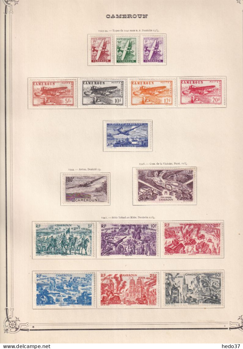 Cameroun - Collection - Neufs sans gomme - B/TB