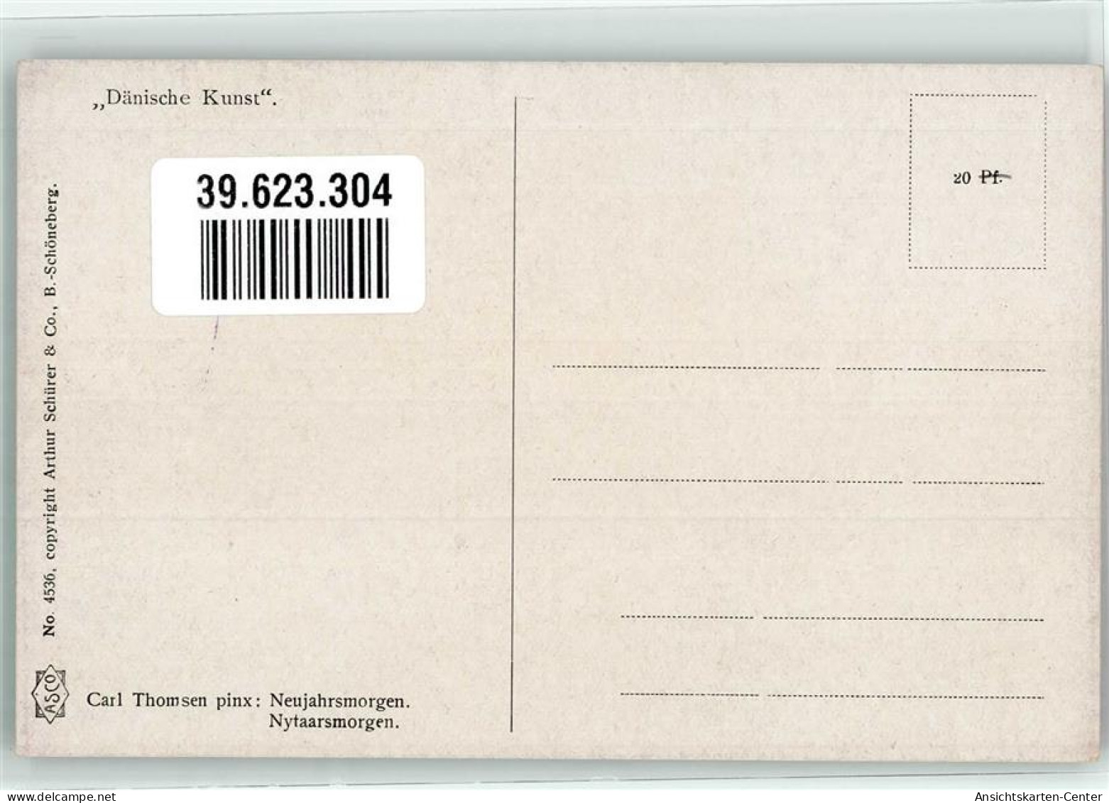 39623304 - Sign. Thomsen Carl Neujahrsmorgen Verlag ASCO Nr.4536 - Sonstige & Ohne Zuordnung
