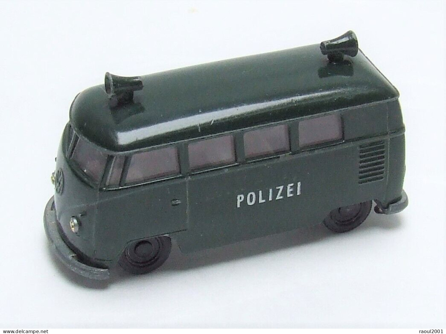 Auto Automobile Voiture Miniature 1/64 SIKU Germany V 211/212 - VOLKSWAGEN VW BUS Combi Split Transporter Bulli POLIZEI - Toy Memorabilia