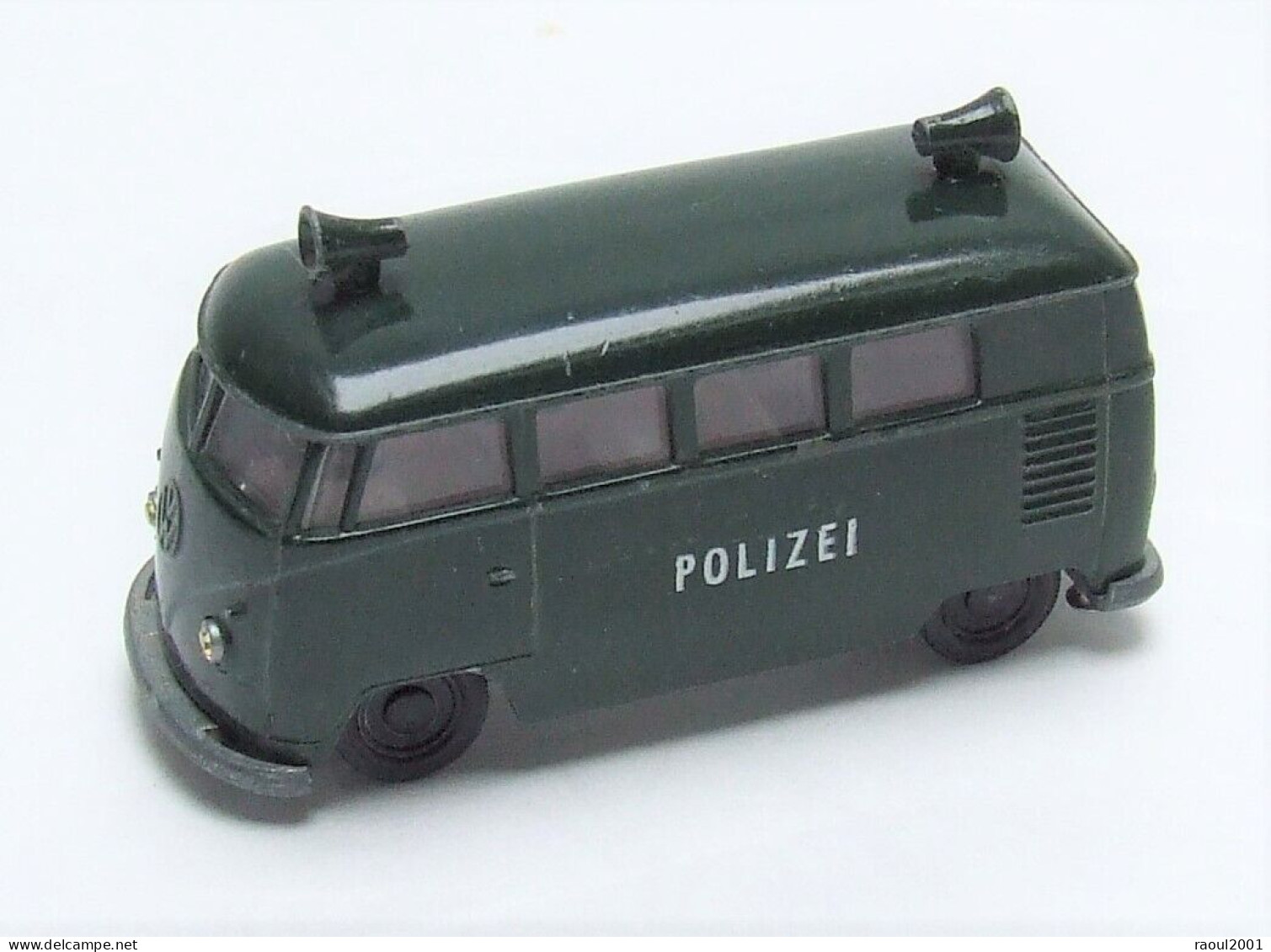 Auto Automobile Voiture Miniature 1/64 SIKU Germany V 211/212 - VOLKSWAGEN VW BUS Combi Split Transporter Bulli POLIZEI - Jugetes Antiguos