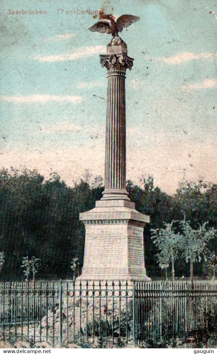 CPA - SAARBRÜCKEN - 77 Er Denkmal ....Edit B.Goerz Beuerle - Saarbruecken