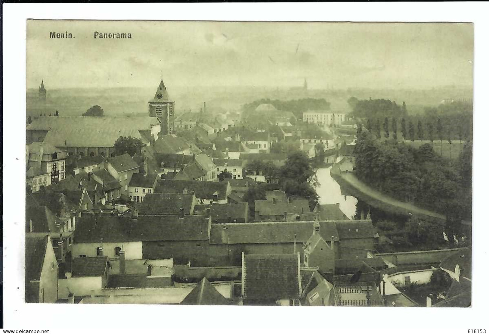 Menen  Menin  Panorama 1909 - Menen