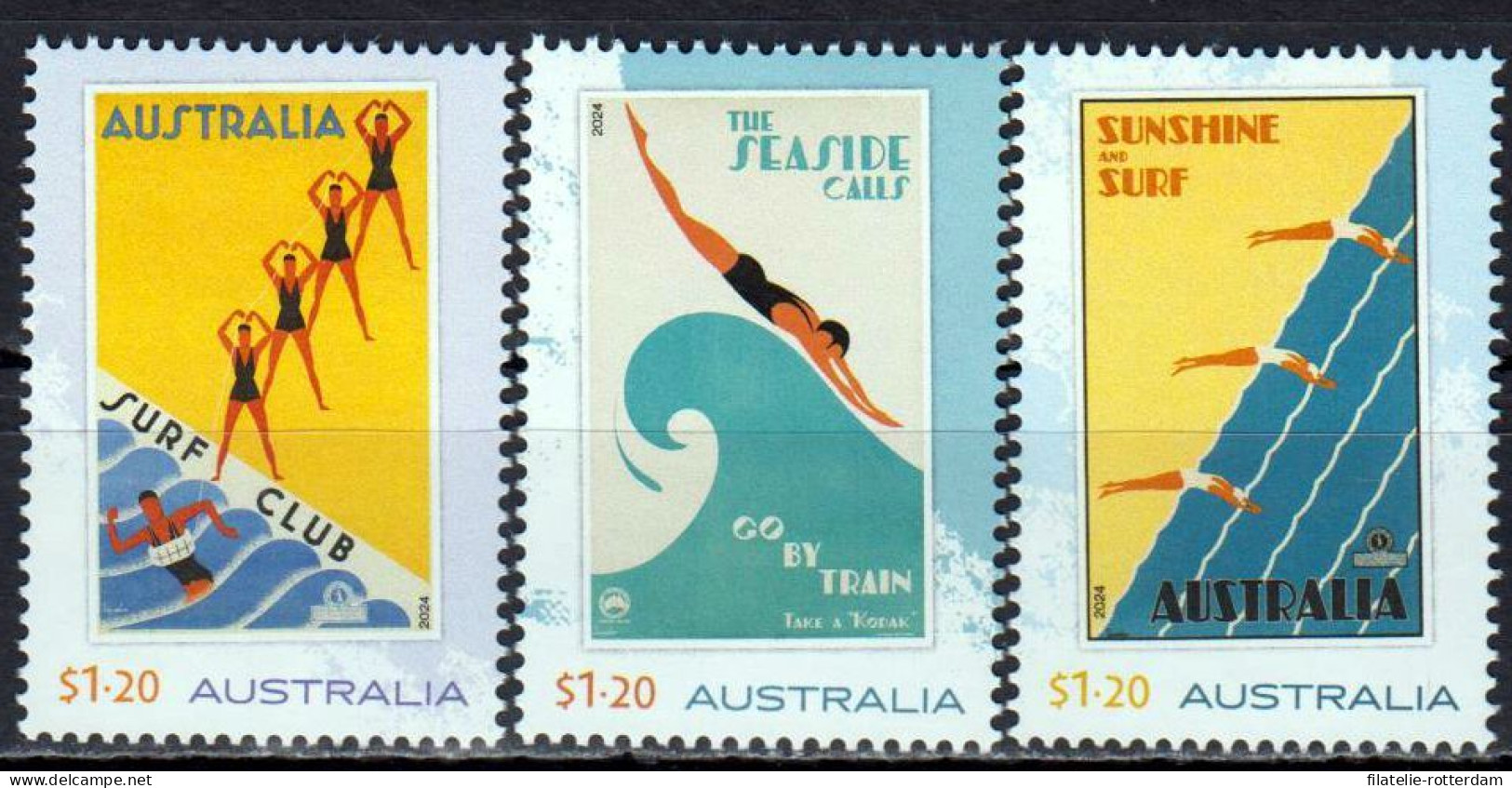 Australia / Australië - Postfris / MNH - Complete Set Travel Posters 2024 - Ongebruikt