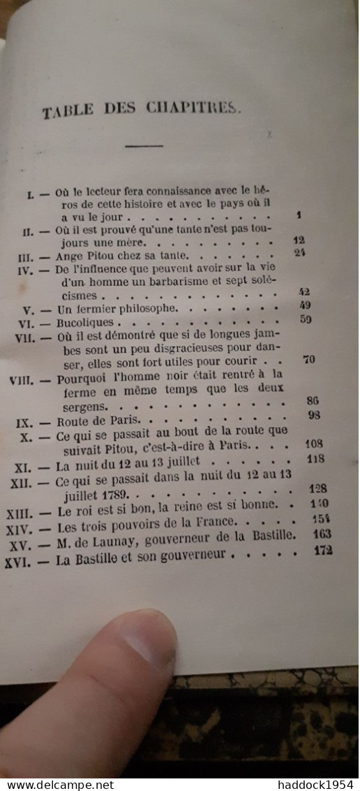 Ange Pitou ALEXANDRE DUMAS Michel Lévy 1866 - Storici