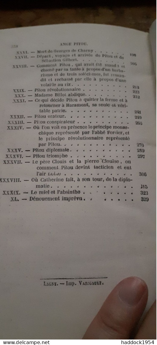 ange pitou ALEXANDRE DUMAS michel lévy 1866