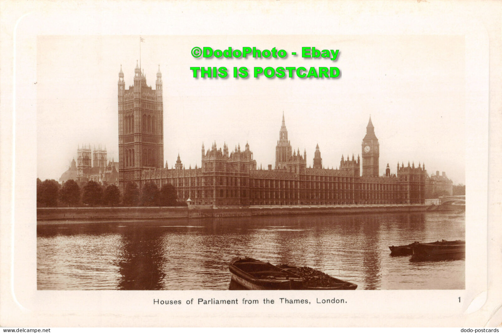 R425113 London. Houses Of Parliament From The Thames. RP. 1934 - Other & Unclassified