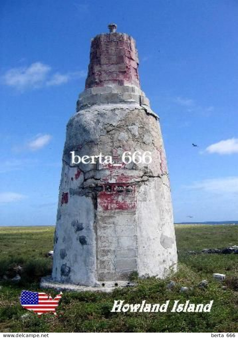 United States Howland Island Earhart Light Lighthouse Pacific Ocean New Postcard - Otros & Sin Clasificación