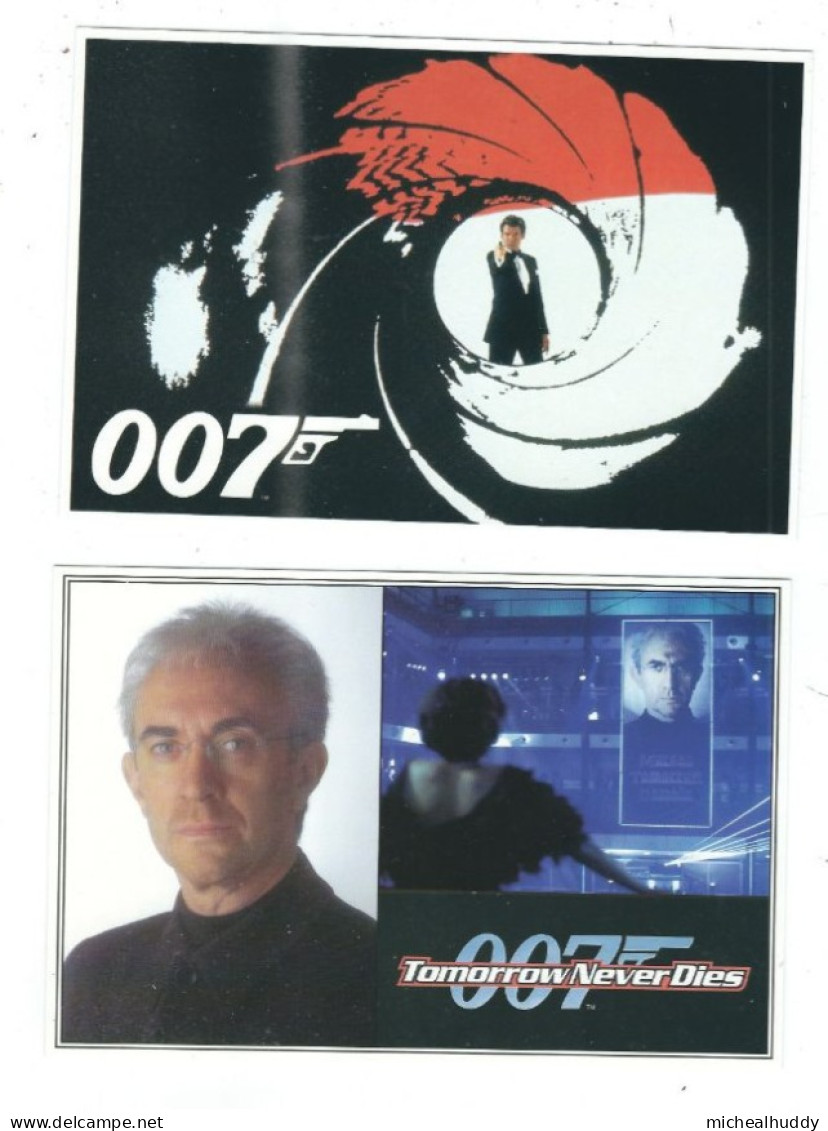 2  POSTCARDS JAMES BOND OO7 - Posters On Cards